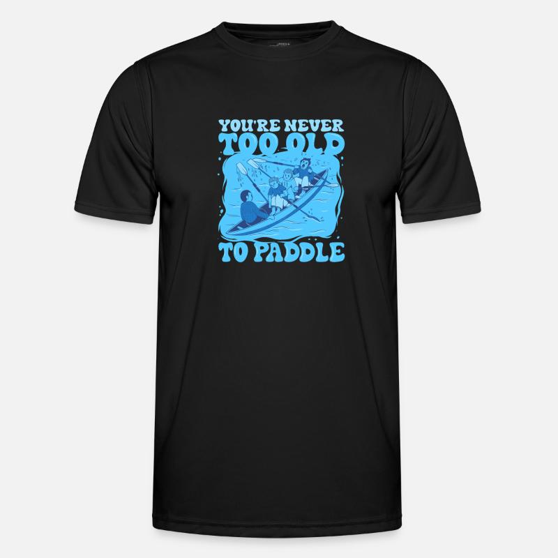 Drachenboot Never Too Old To Paddle Männer Funktions-T-Shirt