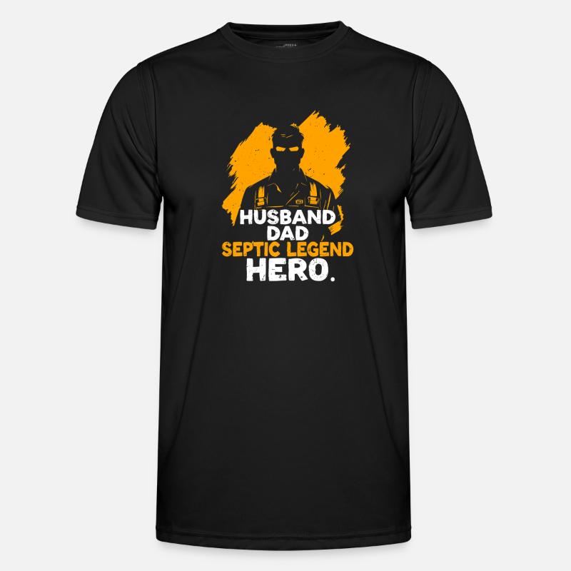 Klärgruben Techniker Abwassertechniker Vater - Männer Funktions-T-Shirt - Schwarz