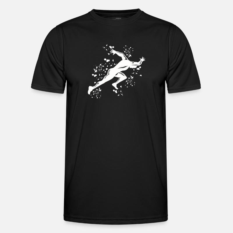 Sprinter Colorsplash Sprintender Sprint - Männer Funktions-T-Shirt - Schwarz