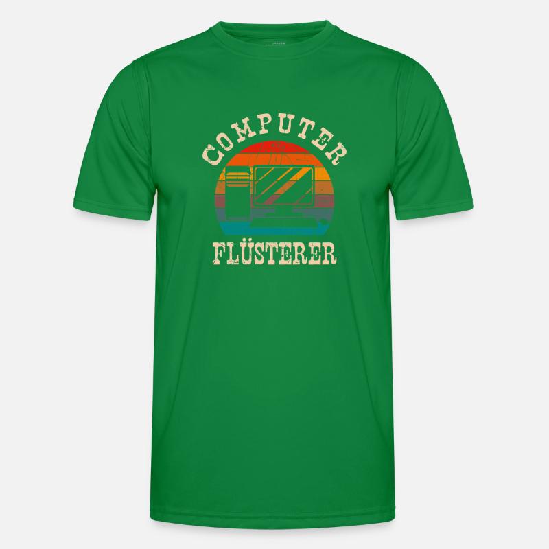 Computer Flüsterer Retro Gamer Nerd Programmierer Männer Funktions-T-Shirt