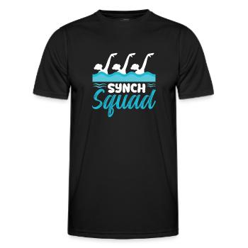 Synch Squad Artistic Swimming Design - T-shirt sport Homme - noir - Devant - AI Model Male 178 dark (178cm)