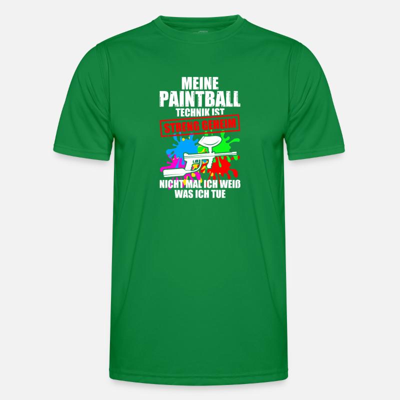 Paintball Technique Gotcha Paintball Player Men's Functional T-Shirt