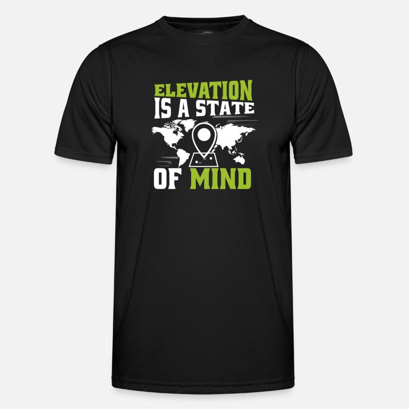Geografische Informationssysteme - Männer Funktions-T-Shirt - Schwarz