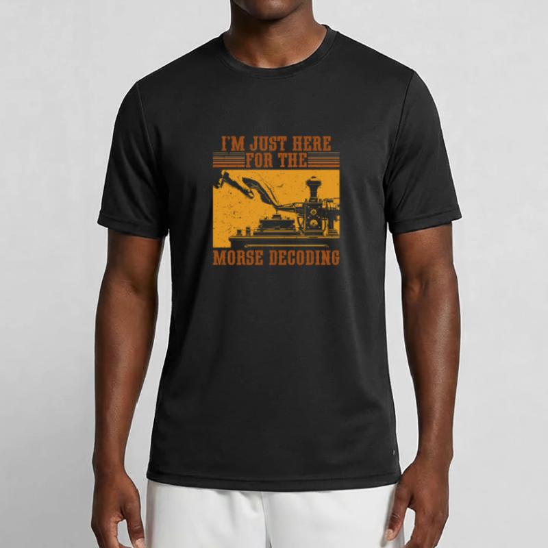 Morsecode I'm Just Here For The Morse Decoding Men's Functional T-Shirt