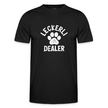 Hundebesitzer lustiger Spruch Hund Geschenk Idee - Männer Funktions-T-Shirt - Schwarz - Vorne - AI Model Male 178 dark (178cm)