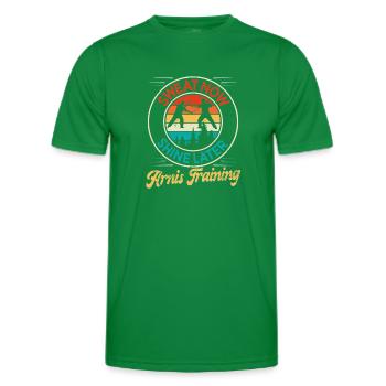 Escrima Arnis Martial Arts - Men's Functional T-Shirt - kelly green - Front - AI Model Male 178 dark (178cm)