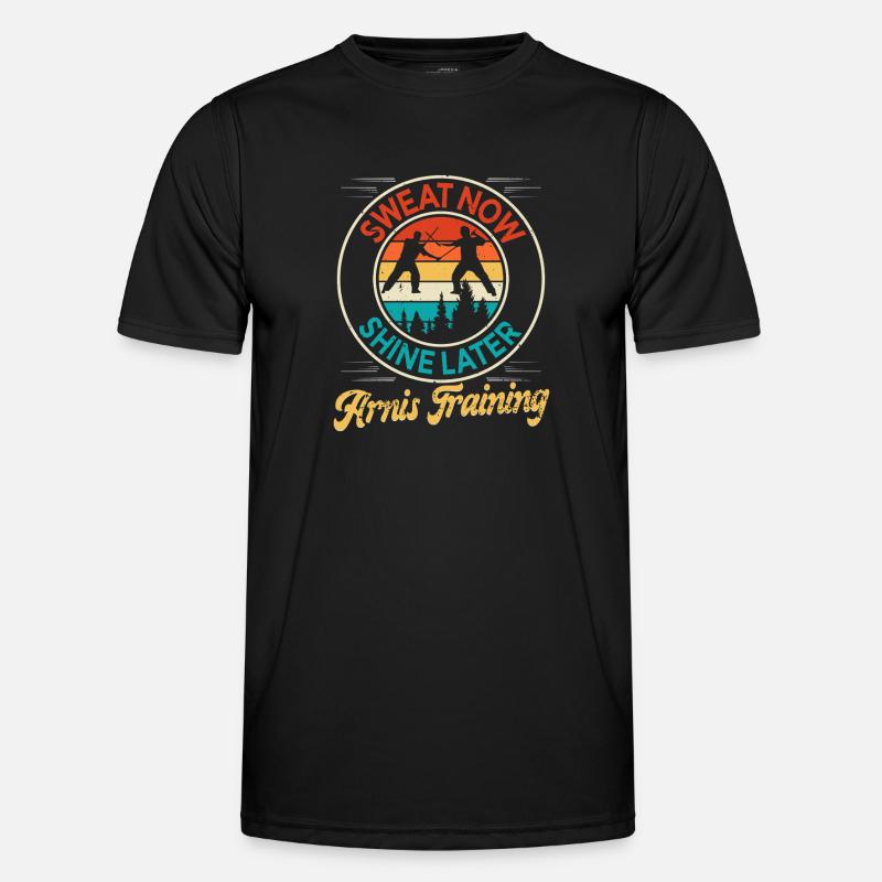 Escrima Arnis Martial Arts - Men's Functional T-Shirt - black