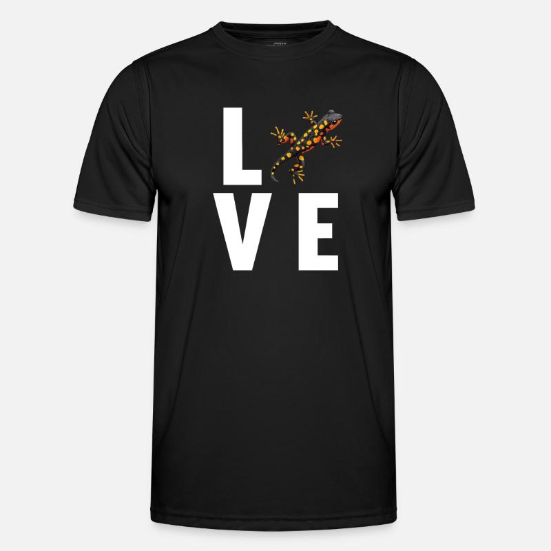 Salamanders Salamander - Männer Funktions-T-Shirt - Schwarz
