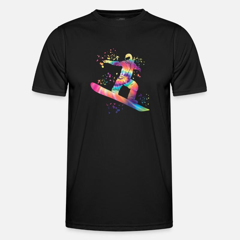 Snowboarder Snowboarding Snowboard - Men's Functional T-Shirt - black