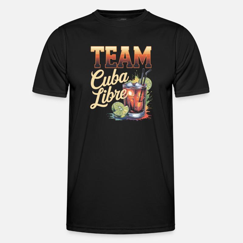 Cocktail Bartender Team Cuba Libre - Men's Functional T-Shirt - black