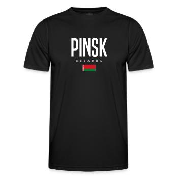 Pinsk Belarus Weißrussland - Männer Funktions-T-Shirt - Schwarz - Vorne - AI Model Male 178 dark (178cm)