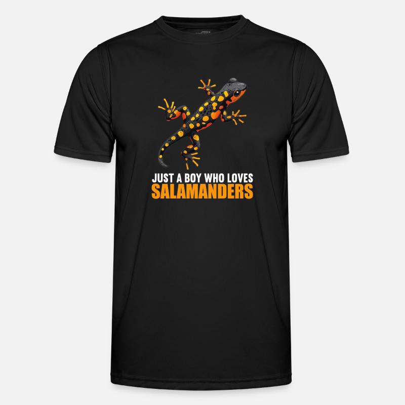 Salamanders Salamander - Männer Funktions-T-Shirt - Schwarz