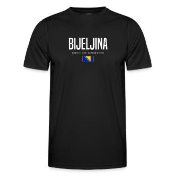 Bijeljina Bosnien und Herzegowina - Männer Funktions-T-Shirt - Schwarz - Vorne - AI Model Male 178 dark (178cm)