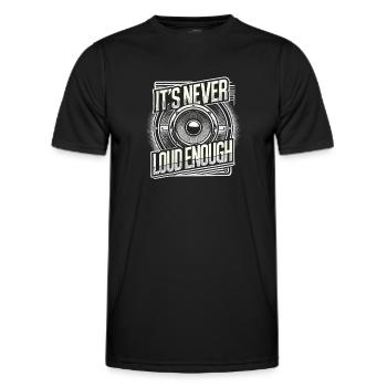 Es ist nie laut genug - Männer Funktions-T-Shirt - Schwarz - Vorne - AI Model Male 178 dark (178cm)