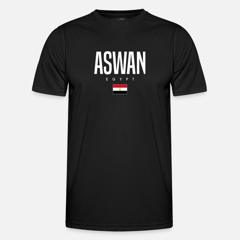 Aswan, Egypt - Men's Functional T-Shirt - black