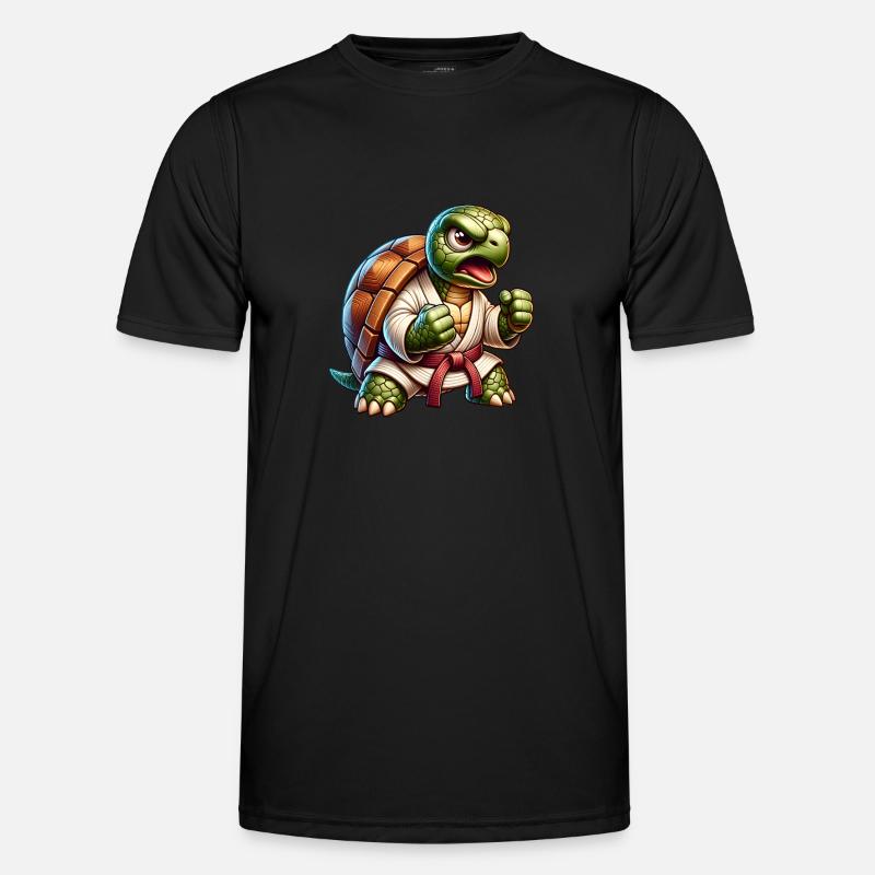 Turtle Karate Master - Men's Functional T-Shirt - black
