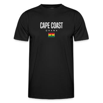 Cape Coast Ghana - Männer Funktions-T-Shirt - Schwarz - Vorne - AI Model Male 178 dark (178cm)