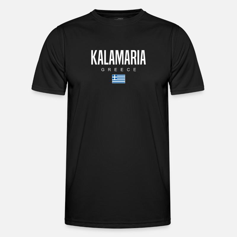 Kalamaria, Greece - Men's Functional T-Shirt - black