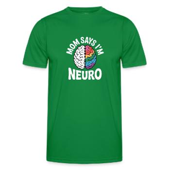 Neurodivers - Men's Functional T-Shirt - kelly green - Front - AI Model Male 178 dark (178cm)