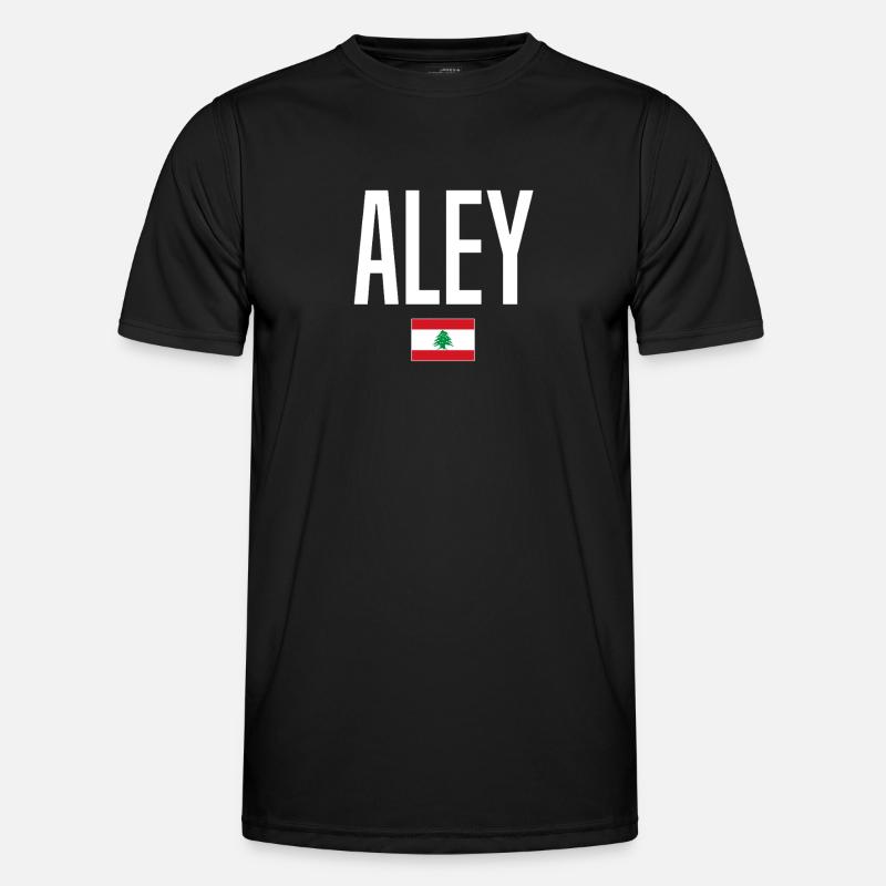 Aley Libanon - Männer Funktions-T-Shirt - Schwarz