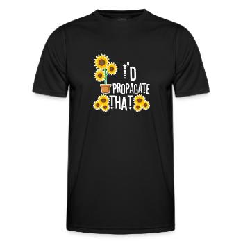 Monstera Mama - T-shirt sport Homme - noir - Devant - AI Model Male 178 dark (178cm)