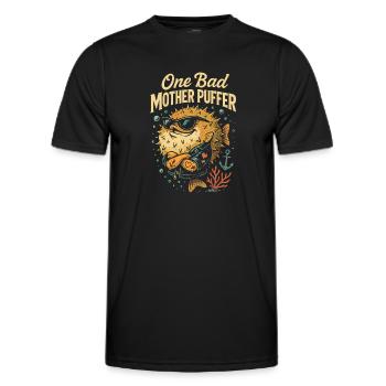 Eine schlechte Mutter Puffer - Männer Funktions-T-Shirt - Schwarz - Vorne - AI Model Male 178 dark (178cm)