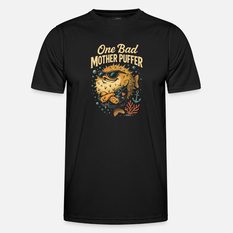 Eine schlechte Mutter Puffer - Männer Funktions-T-Shirt - Schwarz