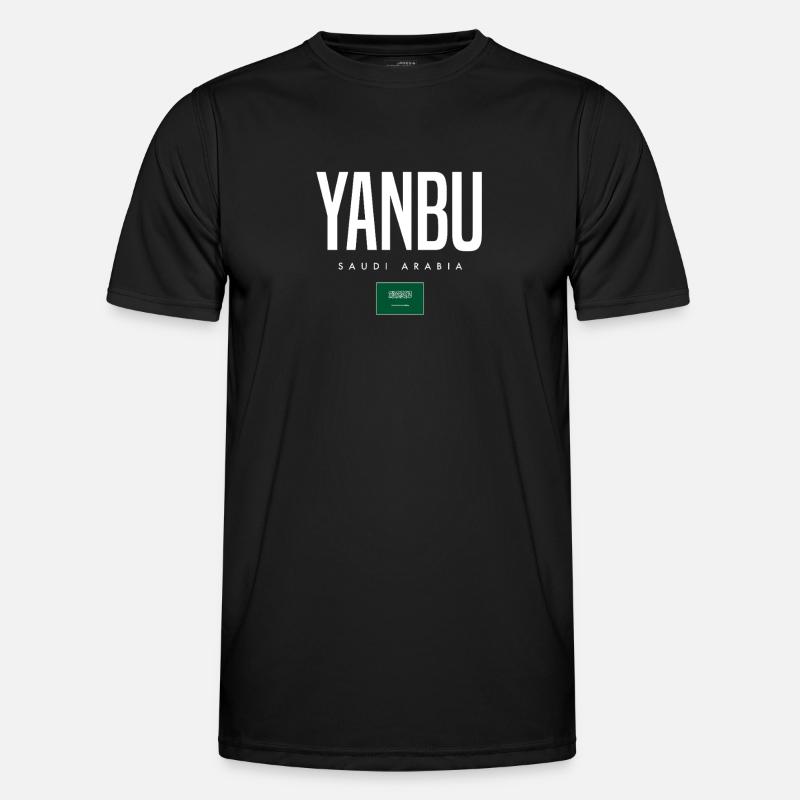 Yanbu Saudi Arabia - Men's Functional T-Shirt - black