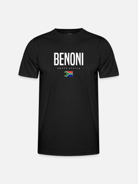 Benoni, Afrique du Sud - T-shirt sport Homme - noir