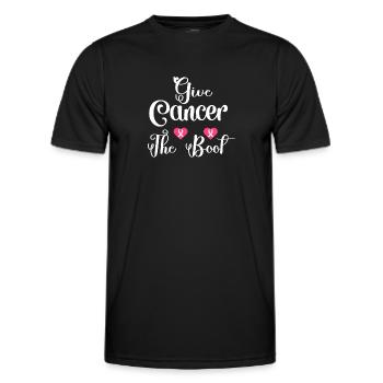 Gebt dem Krebs den Stiefel - Männer Funktions-T-Shirt - Schwarz - Vorne - AI Model Male 178 dark (178cm)