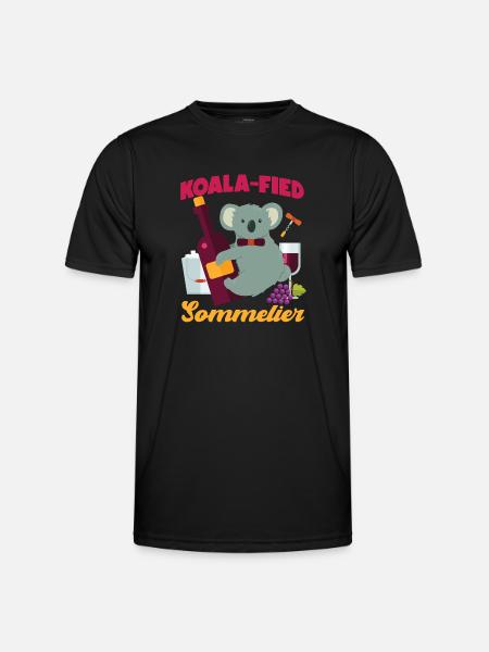 Sommelier Wine Drinking Tasting - Men's Functional T-Shirt - black