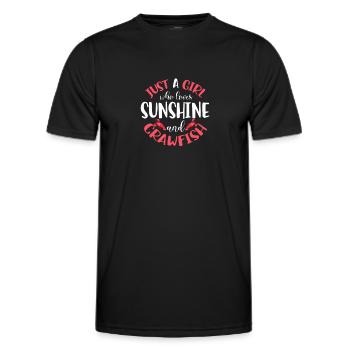 Languste - Männer Funktions-T-Shirt - Schwarz - Vorne - AI Model Male 178 dark (178cm)