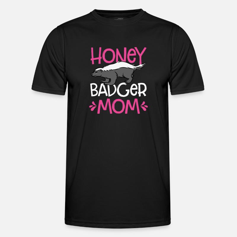 Honigdachs Mama Männer Funktions-T-Shirt
