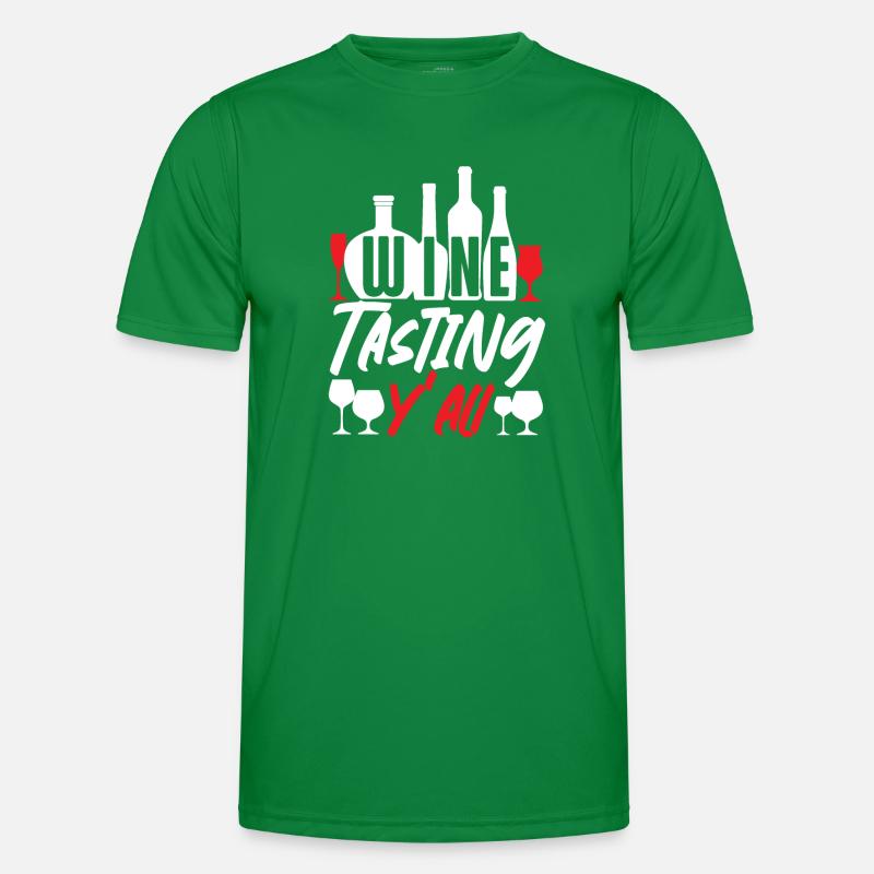 Sommelier Wine Drinking Tasting Männer Funktions-T-Shirt
