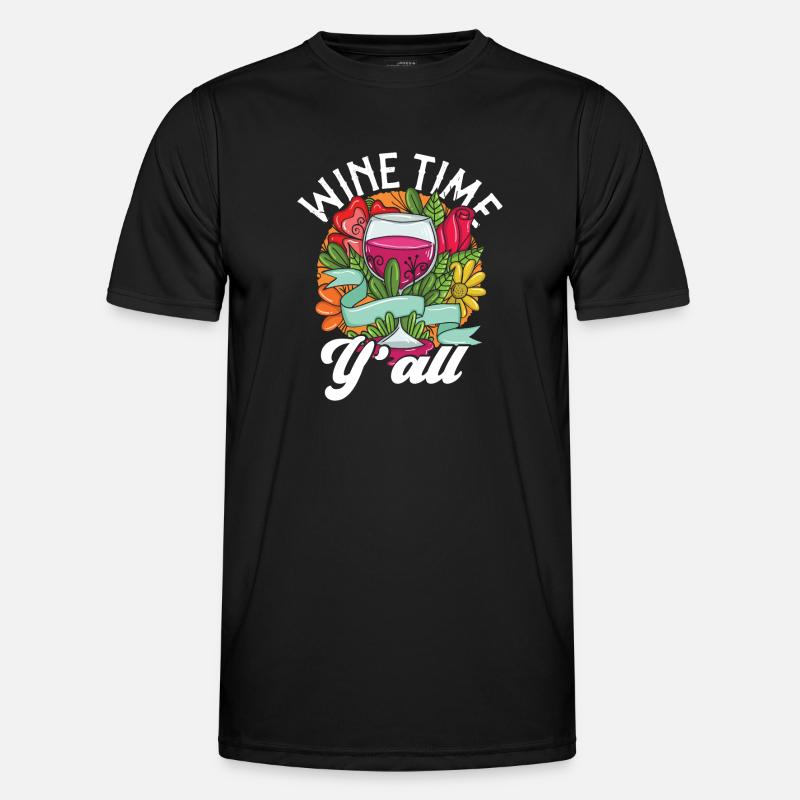 Sommelier Wine Drinking Tasting - Men's Functional T-Shirt - black