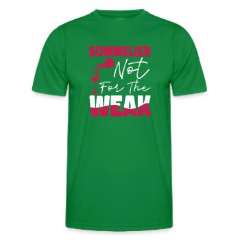 Sommelier Wine Drinking Tasting - Men's Functional T-Shirt - kelly green - Front - AI Model Male 178 dark (178cm)
