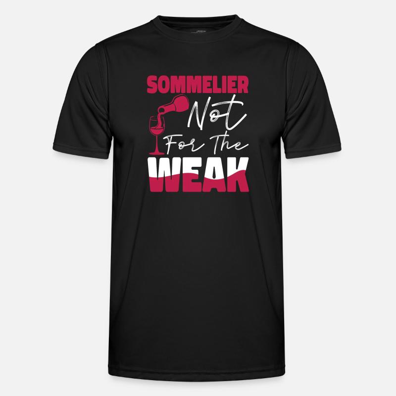 Sommelier Wine Drinking Tasting - Männer Funktions-T-Shirt - Schwarz