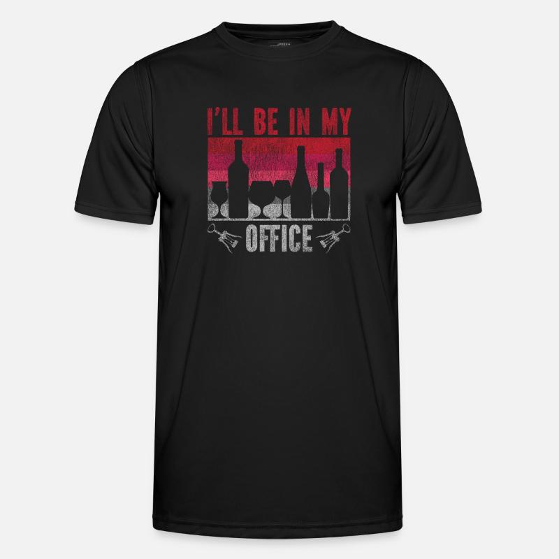 Sommelier Wine Drinking Tasting - Men's Functional T-Shirt - black