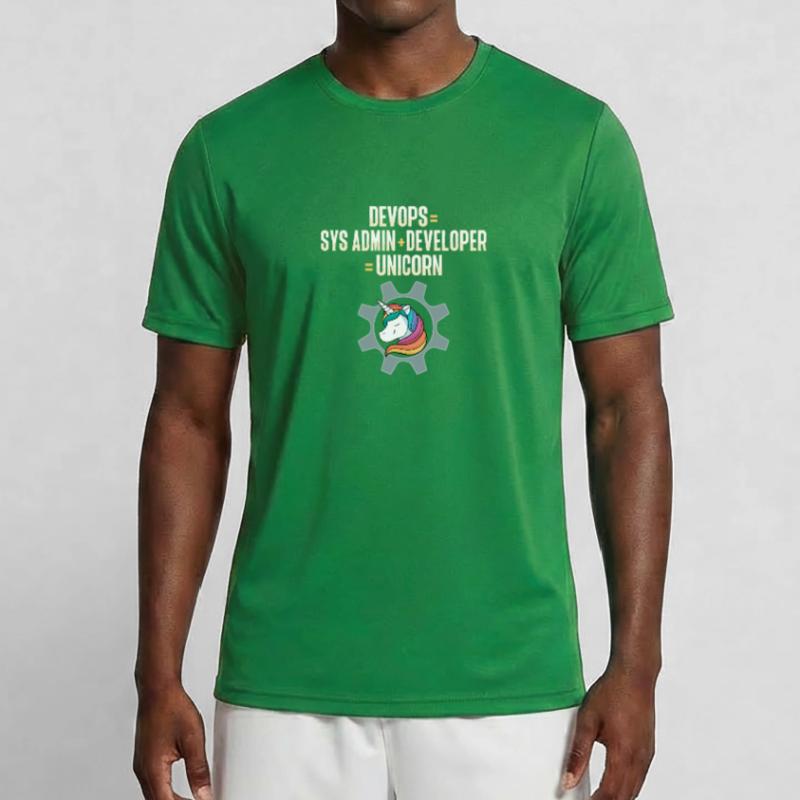 Sys-Admin Developer Devops Engineer Unicorn Men's Functional T-Shirt