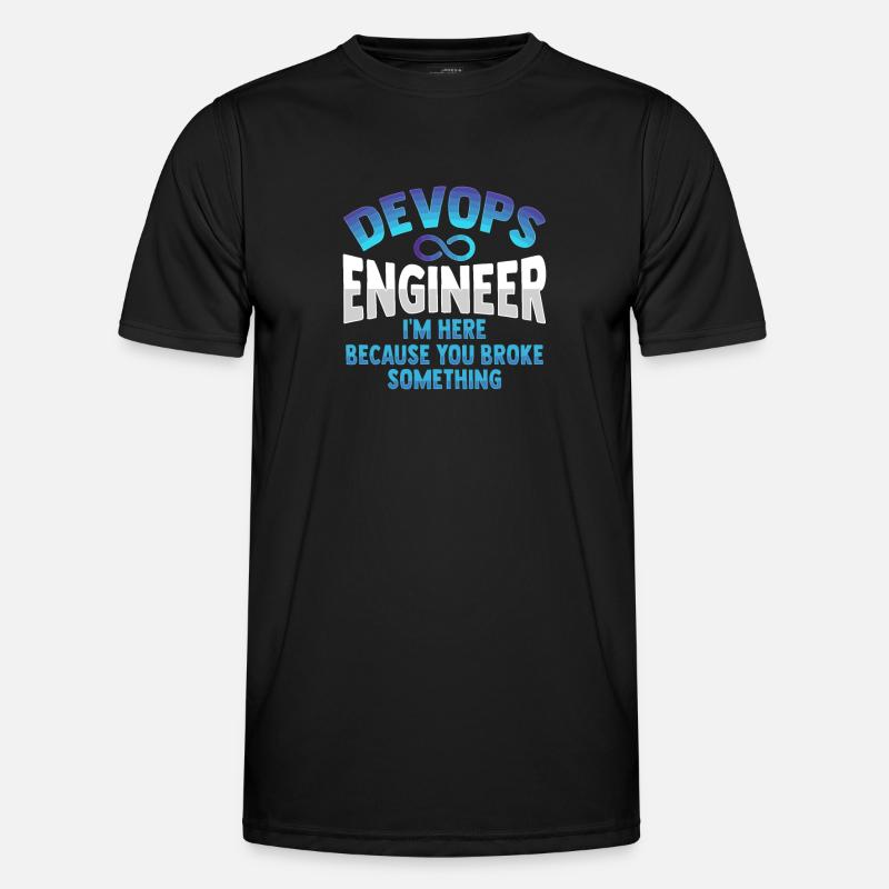 Sys-Admin Developer Devops Engineer - Men's Functional T-Shirt - black