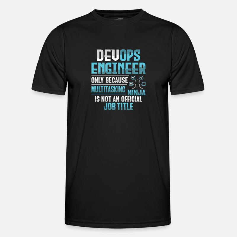 Sys-Admin Developer Devops Engineer - Men's Functional T-Shirt - black
