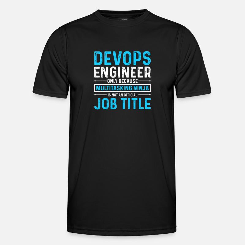 Sys-Admin Developer Devops Engineer - Men's Functional T-Shirt - black