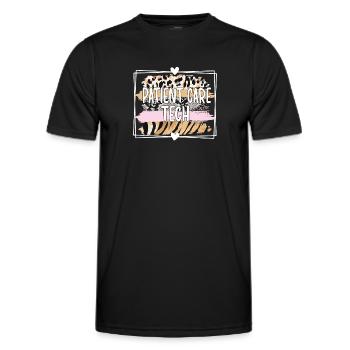 Patient Care Technician Nursing Technician - Men's Functional T-Shirt - black - Front - AI Model Male 178 dark (178cm)