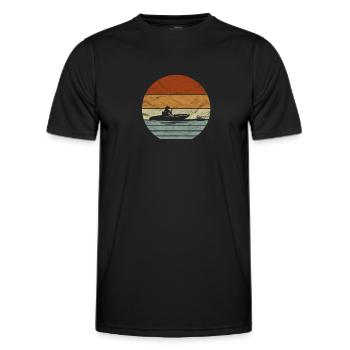 Pêcheur - T-shirt sport Homme - noir - Devant - AI Model Male 178 dark (178cm)
