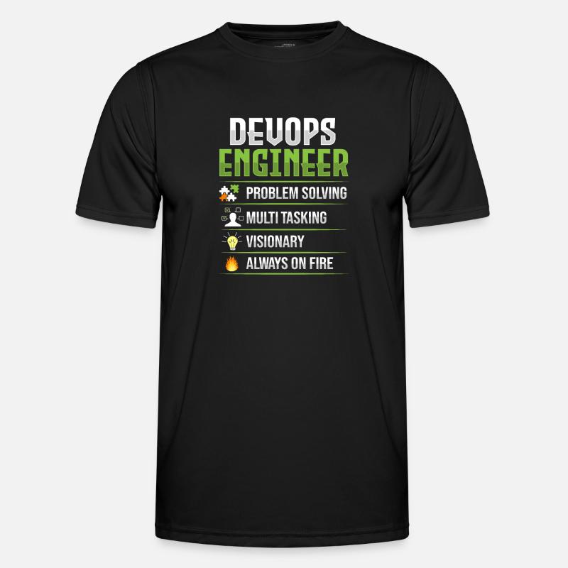 Devops Sys-Admin Developer - Men's Functional T-Shirt - black