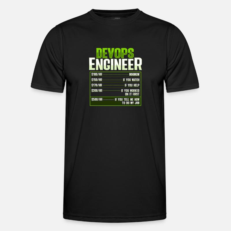 Devops Sys-Admin Developer - Men's Functional T-Shirt - black