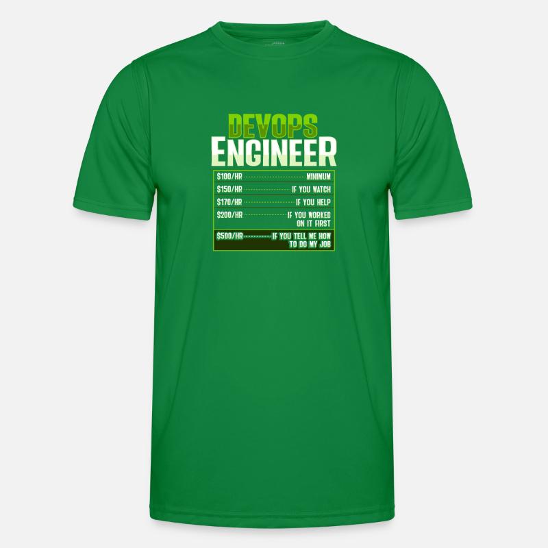 Devops Sys-Admin Entwickler Männer Funktions-T-Shirt