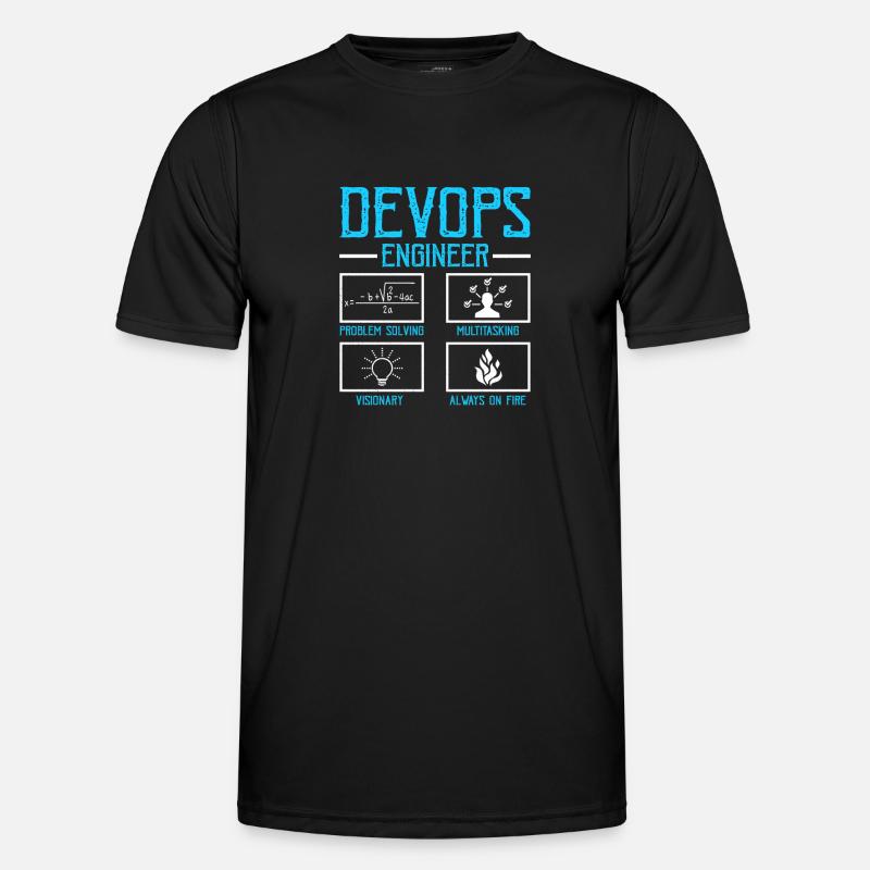 Devops Sys-Admin Developer - Men's Functional T-Shirt - black