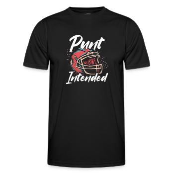 Punt Provided football helmet - Men's Functional T-Shirt - black - Front - AI Model Male 178 dark (178cm)