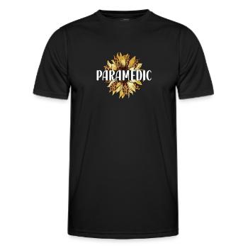 Paramedic Paramedic Paramedic Paramedic Rescue Worker - Men's Functional T-Shirt - black - Front - AI Model Male 178 dark (178cm)